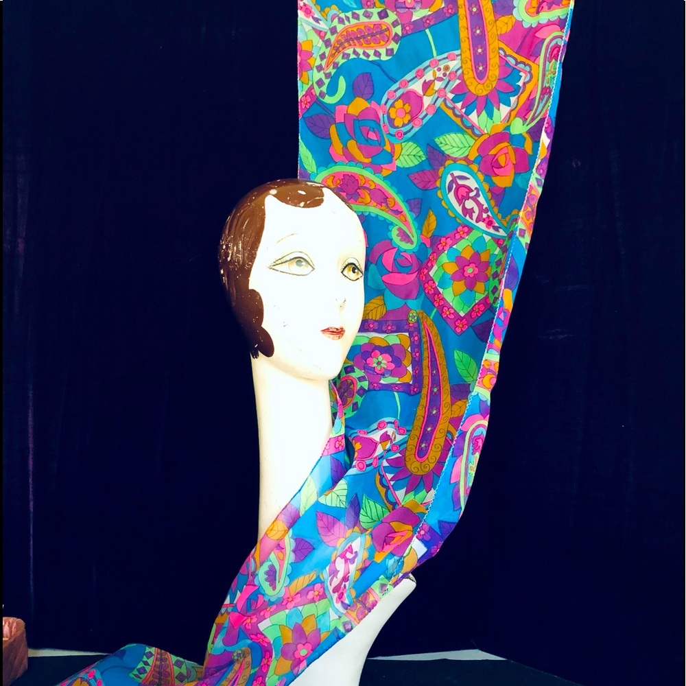 Long Crepe Disco Scarf